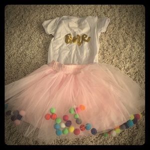 Cute outfit for baby girl turning ONE